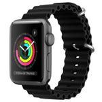 สายซิลิโคน ZGA Ocean สำหรับ Apple Watch Series 4 44 มม., สำหรับ Apple Watch Series 3 42 มม., สำหรับ Apple Watch Series 2 42 มม., สำหรับ Apple Watch 42 มม.