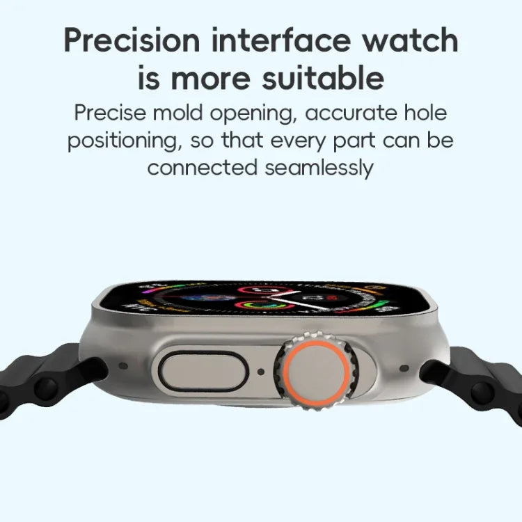 สายซิลิโคน ZGA Ocean สำหรับ Apple Watch Series 4 44 มม., สำหรับ Apple Watch Series 3 42 มม., สำหรับ Apple Watch Series 2 42 มม., สำหรับ Apple Watch 42 มม.
