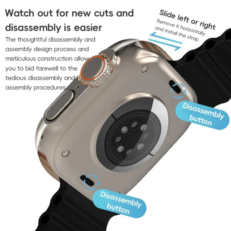 สายซิลิโคน ZGA Ocean สำหรับ Apple Watch Series 4 44 มม., สำหรับ Apple Watch Series 3 42 มม., สำหรับ Apple Watch Series 2 42 มม., สำหรับ Apple Watch 42 มม.
