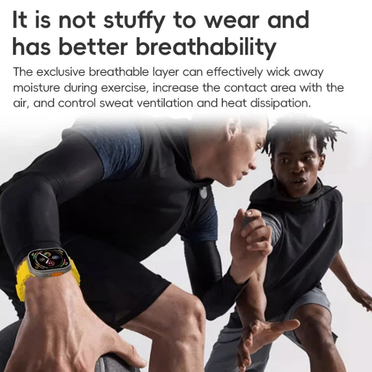 สายซิลิโคน ZGA Ocean สำหรับ Apple Watch Series 4 44 มม., สำหรับ Apple Watch Series 3 42 มม., สำหรับ Apple Watch Series 2 42 มม., สำหรับ Apple Watch 42 มม.