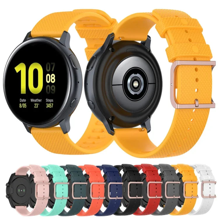 สายรัดข้อมือผิวสัมผัสจุด 20mm สำหรับ Galaxy Watch Active 3 / Active 2 / Active, สำหรับ Polar Ignite