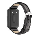 สายรัดนาฬิกาหนังแท้สองด้าน Mijobs สำหรับ Samsung Galaxy Fit 3