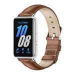 สายรัดนาฬิกาหนังแท้สองด้าน Mijobs สำหรับ Samsung Galaxy Fit 3