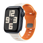 สายรัดนาฬิกาซิลิโคนแบบหัวเข็มขัดกลับลายคลื่น สำหรับ Apple Watch Series 10 ขนาด 46 มม., สำหรับ Apple Watch Series 10 ขนาด 42 มม., สำหรับ Apple Watch SE 2023 ขนาด 44 มม., สำหรับ Apple Watch SE 2023 ขนาด 40 มม.