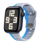 สายรัดนาฬิกาซิลิโคนแบบหัวเข็มขัดกลับลายคลื่น สำหรับ Apple Watch Series 10 ขนาด 46 มม., สำหรับ Apple Watch Series 10 ขนาด 42 มม., สำหรับ Apple Watch SE 2023 ขนาด 44 มม., สำหรับ Apple Watch SE 2023 ขนาด 40 มม.