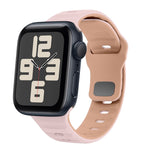 สายรัดนาฬิกาซิลิโคนแบบหัวเข็มขัดกลับลายคลื่น สำหรับ Apple Watch Series 10 ขนาด 46 มม., สำหรับ Apple Watch Series 10 ขนาด 42 มม., สำหรับ Apple Watch SE 2023 ขนาด 44 มม., สำหรับ Apple Watch SE 2023 ขนาด 40 มม.