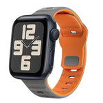 สายรัดนาฬิกาซิลิโคนแบบหัวเข็มขัดกลับลายคลื่น สำหรับ Apple Watch Series 10 ขนาด 46 มม., สำหรับ Apple Watch Series 10 ขนาด 42 มม., สำหรับ Apple Watch SE 2023 ขนาด 44 มม., สำหรับ Apple Watch SE 2023 ขนาด 40 มม.