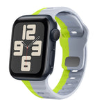 สายรัดนาฬิกาซิลิโคนแบบหัวเข็มขัดกลับลายคลื่น สำหรับ Apple Watch Series 10 ขนาด 46 มม., สำหรับ Apple Watch Series 10 ขนาด 42 มม., สำหรับ Apple Watch SE 2023 ขนาด 44 มม., สำหรับ Apple Watch SE 2023 ขนาด 40 มม.