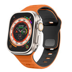 สายรัดนาฬิกาซิลิโคนแบบหัวเข็มขัดกลับลายคลื่น สำหรับ Apple Watch Ultra 2 ขนาด 49 มม., สำหรับ Apple Watch Series 9 ขนาด 45 มม., สำหรับ Apple Watch Series 9 ขนาด 41 มม., สำหรับ Apple Watch Ultra ขนาด 49 มม.
