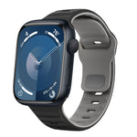 สายรัดนาฬิกาซิลิโคนแบบหัวเข็มขัดกลับลายคลื่น สำหรับ Apple Watch Ultra 2 ขนาด 49 มม., สำหรับ Apple Watch Series 9 ขนาด 45 มม., สำหรับ Apple Watch Series 9 ขนาด 41 มม., สำหรับ Apple Watch Ultra ขนาด 49 มม.