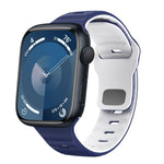 สายรัดนาฬิกาซิลิโคนแบบหัวเข็มขัดกลับลายคลื่น สำหรับ Apple Watch Ultra 2 ขนาด 49 มม., สำหรับ Apple Watch Series 9 ขนาด 45 มม., สำหรับ Apple Watch Series 9 ขนาด 41 มม., สำหรับ Apple Watch Ultra ขนาด 49 มม.