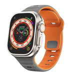 สายรัดนาฬิกาซิลิโคนแบบหัวเข็มขัดกลับลายคลื่น สำหรับ Apple Watch Ultra 2 ขนาด 49 มม., สำหรับ Apple Watch Series 9 ขนาด 45 มม., สำหรับ Apple Watch Series 9 ขนาด 41 มม., สำหรับ Apple Watch Ultra ขนาด 49 มม.