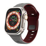 สายรัดนาฬิกาซิลิโคนแบบหัวเข็มขัดกลับลายคลื่น สำหรับ Apple Watch Ultra 2 ขนาด 49 มม., สำหรับ Apple Watch Series 9 ขนาด 45 มม., สำหรับ Apple Watch Series 9 ขนาด 41 มม., สำหรับ Apple Watch Ultra ขนาด 49 มม.