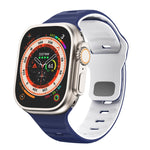 สายรัดนาฬิกาซิลิโคนแบบหัวเข็มขัดกลับลายคลื่น สำหรับ Apple Watch Ultra 2 ขนาด 49 มม., สำหรับ Apple Watch Series 9 ขนาด 45 มม., สำหรับ Apple Watch Series 9 ขนาด 41 มม., สำหรับ Apple Watch Ultra ขนาด 49 มม.