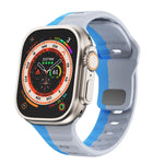 สายรัดนาฬิกาซิลิโคนแบบหัวเข็มขัดกลับลายคลื่น สำหรับ Apple Watch Ultra 2 ขนาด 49 มม., สำหรับ Apple Watch Series 9 ขนาด 45 มม., สำหรับ Apple Watch Series 9 ขนาด 41 มม., สำหรับ Apple Watch Ultra ขนาด 49 มม.