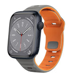 สายรัดนาฬิกาซิลิโคนแบบหัวเข็มขัดกลับลายคลื่น สำหรับ Apple Watch Series 8 ขนาด 41 มม., สำหรับ Apple Watch Series 8 ขนาด 45 มม., สำหรับ Apple Watch SE 2022 ขนาด 40 มม., สำหรับ Apple Watch SE 2022 ขนาด 44 มม.