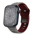 สายรัดนาฬิกาซิลิโคนแบบหัวเข็มขัดกลับลายคลื่น สำหรับ Apple Watch Series 8 ขนาด 41 มม., สำหรับ Apple Watch Series 8 ขนาด 45 มม., สำหรับ Apple Watch SE 2022 ขนาด 40 มม., สำหรับ Apple Watch SE 2022 ขนาด 44 มม.