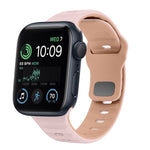 สายรัดนาฬิกาซิลิโคนแบบหัวเข็มขัดกลับลายคลื่น สำหรับ Apple Watch Series 8 ขนาด 41 มม., สำหรับ Apple Watch Series 8 ขนาด 45 มม., สำหรับ Apple Watch SE 2022 ขนาด 40 มม., สำหรับ Apple Watch SE 2022 ขนาด 44 มม.