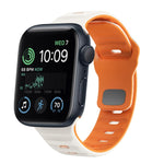 สายรัดนาฬิกาซิลิโคนแบบหัวเข็มขัดกลับลายคลื่น สำหรับ Apple Watch Series 8 ขนาด 41 มม., สำหรับ Apple Watch Series 8 ขนาด 45 มม., สำหรับ Apple Watch SE 2022 ขนาด 40 มม., สำหรับ Apple Watch SE 2022 ขนาด 44 มม.