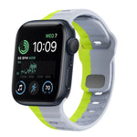 สายรัดนาฬิกาซิลิโคนแบบหัวเข็มขัดกลับลายคลื่น สำหรับ Apple Watch Series 8 ขนาด 41 มม., สำหรับ Apple Watch Series 8 ขนาด 45 มม., สำหรับ Apple Watch SE 2022 ขนาด 40 มม., สำหรับ Apple Watch SE 2022 ขนาด 44 มม.