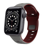 สายรัดนาฬิกาซิลิโคนแบบหัวเข็มขัดกลับลายคลื่น สำหรับ Apple Watch Series 6 ขนาด 40 มม., สำหรับ Apple Watch Series 6 ขนาด 44 มม., สำหรับ Apple Watch Series 5 ขนาด 44 มม., สำหรับ Apple Watch Series 5 ขนาด 40 มม.