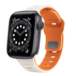 สายรัดนาฬิกาซิลิโคนแบบหัวเข็มขัดกลับลายคลื่น สำหรับ Apple Watch Series 6 ขนาด 40 มม., สำหรับ Apple Watch Series 6 ขนาด 44 มม., สำหรับ Apple Watch Series 5 ขนาด 44 มม., สำหรับ Apple Watch Series 5 ขนาด 40 มม.