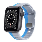 สายรัดนาฬิกาซิลิโคนแบบหัวเข็มขัดกลับลายคลื่น สำหรับ Apple Watch Series 6 ขนาด 40 มม., สำหรับ Apple Watch Series 6 ขนาด 44 มม., สำหรับ Apple Watch Series 5 ขนาด 44 มม., สำหรับ Apple Watch Series 5 ขนาด 40 มม.