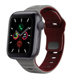 สายรัดนาฬิกาซิลิโคนแบบหัวเข็มขัดกลับลายคลื่น สำหรับ Apple Watch Series 6 ขนาด 40 มม., สำหรับ Apple Watch Series 6 ขนาด 44 มม., สำหรับ Apple Watch Series 5 ขนาด 44 มม., สำหรับ Apple Watch Series 5 ขนาด 40 มม.
