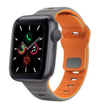 สายรัดนาฬิกาซิลิโคนแบบหัวเข็มขัดกลับลายคลื่น สำหรับ Apple Watch Series 6 ขนาด 40 มม., สำหรับ Apple Watch Series 6 ขนาด 44 มม., สำหรับ Apple Watch Series 5 ขนาด 44 มม., สำหรับ Apple Watch Series 5 ขนาด 40 มม.