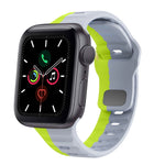 สายรัดนาฬิกาซิลิโคนแบบหัวเข็มขัดกลับลายคลื่น สำหรับ Apple Watch Series 6 ขนาด 40 มม., สำหรับ Apple Watch Series 6 ขนาด 44 มม., สำหรับ Apple Watch Series 5 ขนาด 44 มม., สำหรับ Apple Watch Series 5 ขนาด 40 มม.