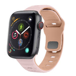 สายรัดนาฬิกาซิลิโคนแบบหัวเข็มขัดกลับลายคลื่น สำหรับ Apple Watch Series 4 ขนาด 44 มม., สำหรับ Apple Watch Series 4 ขนาด 40 มม., สำหรับ Apple Watch Series 3 ขนาด 38 มม., สำหรับ Apple Watch Series 3 ขนาด 42 มม.