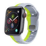 สายรัดนาฬิกาซิลิโคนแบบหัวเข็มขัดกลับลายคลื่น สำหรับ Apple Watch Series 4 ขนาด 44 มม., สำหรับ Apple Watch Series 4 ขนาด 40 มม., สำหรับ Apple Watch Series 3 ขนาด 38 มม., สำหรับ Apple Watch Series 3 ขนาด 42 มม.
