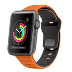 สายรัดนาฬิกาซิลิโคนแบบหัวเข็มขัดกลับลายคลื่น สำหรับ Apple Watch Series 2 ขนาด 42 มม., สำหรับ Apple Watch Series 2 ขนาด 38 มม., สำหรับ Apple Watch ขนาด 42 มม., สำหรับ Apple Watch ขนาด 38 มม.