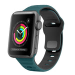สายรัดนาฬิกาซิลิโคนแบบหัวเข็มขัดกลับลายคลื่น สำหรับ Apple Watch Series 2 ขนาด 42 มม., สำหรับ Apple Watch Series 2 ขนาด 38 มม., สำหรับ Apple Watch ขนาด 42 มม., สำหรับ Apple Watch ขนาด 38 มม.