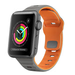 สายรัดนาฬิกาซิลิโคนแบบหัวเข็มขัดกลับลายคลื่น สำหรับ Apple Watch Series 2 ขนาด 42 มม., สำหรับ Apple Watch Series 2 ขนาด 38 มม., สำหรับ Apple Watch ขนาด 42 มม., สำหรับ Apple Watch ขนาด 38 มม.