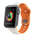 สายรัดนาฬิกาซิลิโคนแบบหัวเข็มขัดกลับลายคลื่น สำหรับ Apple Watch Series 2 ขนาด 42 มม., สำหรับ Apple Watch Series 2 ขนาด 38 มม., สำหรับ Apple Watch ขนาด 42 มม., สำหรับ Apple Watch ขนาด 38 มม.