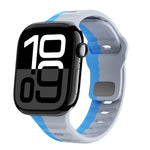 สายรัดนาฬิกาซิลิโคนแบบหัวเข็มขัดกลับลายคลื่น สำหรับ Apple Watch Series 10 ขนาด 46 มม., สำหรับ Apple Watch Series 10 ขนาด 42 มม., สำหรับ Apple Watch SE 2023 ขนาด 44 มม., สำหรับ Apple Watch SE 2023 ขนาด 40 มม.