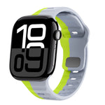 สายรัดนาฬิกาซิลิโคนแบบหัวเข็มขัดกลับลายคลื่น สำหรับ Apple Watch Series 10 ขนาด 46 มม., สำหรับ Apple Watch Series 10 ขนาด 42 มม., สำหรับ Apple Watch SE 2023 ขนาด 44 มม., สำหรับ Apple Watch SE 2023 ขนาด 40 มม.