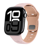 สายรัดนาฬิกาซิลิโคนแบบหัวเข็มขัดกลับลายคลื่น สำหรับ Apple Watch Series 10 ขนาด 46 มม., สำหรับ Apple Watch Series 10 ขนาด 42 มม., สำหรับ Apple Watch SE 2023 ขนาด 44 มม., สำหรับ Apple Watch SE 2023 ขนาด 40 มม.