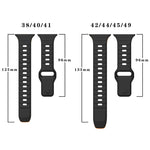 สายรัดนาฬิกาซิลิโคนแบบหัวเข็มขัดกลับลายคลื่น สำหรับ Apple Watch Series 6 ขนาด 40 มม., สำหรับ Apple Watch Series 6 ขนาด 44 มม., สำหรับ Apple Watch Series 5 ขนาด 44 มม., สำหรับ Apple Watch Series 5 ขนาด 40 มม.