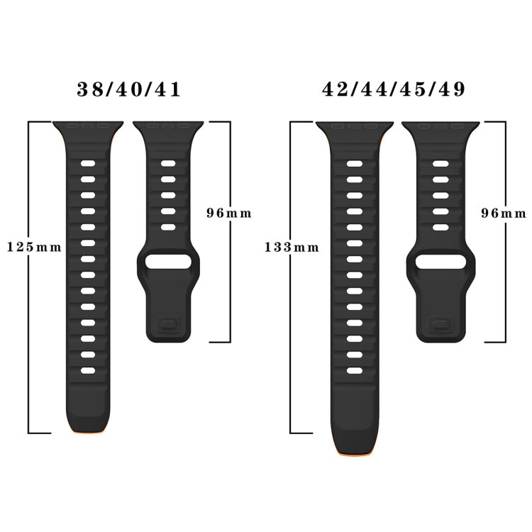 สายรัดนาฬิกาซิลิโคนแบบหัวเข็มขัดกลับลายคลื่น สำหรับ Apple Watch Series 2 ขนาด 42 มม., สำหรับ Apple Watch Series 2 ขนาด 38 มม., สำหรับ Apple Watch ขนาด 42 มม., สำหรับ Apple Watch ขนาด 38 มม.