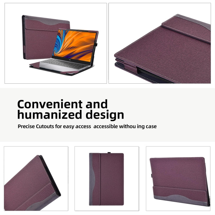 เคสหนังกันกระแทกสำหรับโน้ตบุ๊ก สำหรับ HP ProBook 445 14 นิ้ว G10, สำหรับ HP ProBook 455 15.6 นิ้ว G10, สำหรับ HP โน้ตบุ๊ก 17-cu / 17s-cu 17.3 นิ้ว, สำหรับ HP Pavilion X360 โน้ตบุ๊ก 14-dw / 14m-dw, สำหรับ HP โน้ตบุ๊ก 14s-dp / 14-dk / 14s-dk