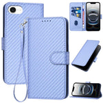 เคสโทรศัพท์หนังคาร์บอนไฟเบอร์พร้อมหัวเข็มขัด YX0070 พร้อมสายคล้อง สำหรับ iPhone 17e / 16e, สำหรับ iPhone 17 Pro Max, สำหรับ iPhone 17 Pro, สำหรับ iPhone 17, สำหรับ iPhone Air, สำหรับ iPhone 16 Pro Max