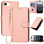 เคสโทรศัพท์หนังคาร์บอนไฟเบอร์พร้อมหัวเข็มขัด YX0070 พร้อมสายคล้อง สำหรับ iPhone 17e / 16e, สำหรับ iPhone 17 Pro Max, สำหรับ iPhone 17 Pro, สำหรับ iPhone 17, สำหรับ iPhone Air, สำหรับ iPhone 16 Pro Max