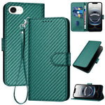 เคสโทรศัพท์หนังคาร์บอนไฟเบอร์พร้อมหัวเข็มขัด YX0070 พร้อมสายคล้อง สำหรับ iPhone 17e / 16e, สำหรับ iPhone 17 Pro Max, สำหรับ iPhone 17 Pro, สำหรับ iPhone 17, สำหรับ iPhone Air, สำหรับ iPhone 16 Pro Max