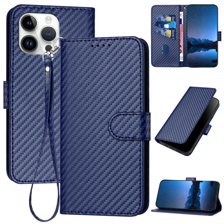 เคสโทรศัพท์หนังคาร์บอนไฟเบอร์พร้อมหัวเข็มขัด YX0070 และสายคล้อง สำหรับ iPhone 16 Pro, สำหรับ iPhone 16 Plus, สำหรับ iPhone 16, สำหรับ iPhone 15 Pro Max, สำหรับ iPhone 15 Pro, สำหรับ iPhone 15 Plus