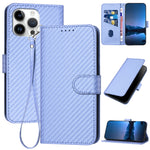 เคสโทรศัพท์หนังคาร์บอนไฟเบอร์พร้อมหัวเข็มขัด YX0070 และสายคล้อง สำหรับ iPhone 16 Pro, สำหรับ iPhone 16 Plus, สำหรับ iPhone 16, สำหรับ iPhone 15 Pro Max, สำหรับ iPhone 15 Pro, สำหรับ iPhone 15 Plus