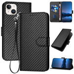 เคสโทรศัพท์หนังคาร์บอนไฟเบอร์พร้อมหัวเข็มขัด YX0070 และสายคล้อง สำหรับ iPhone 16 Pro, สำหรับ iPhone 16 Plus, สำหรับ iPhone 16, สำหรับ iPhone 15 Pro Max, สำหรับ iPhone 15 Pro, สำหรับ iPhone 15 Plus