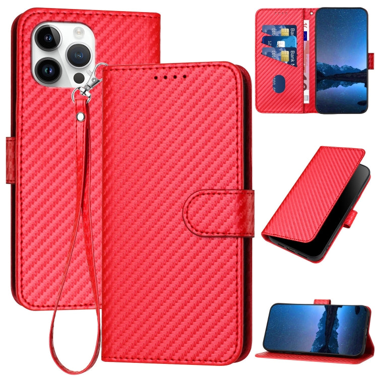 เคสโทรศัพท์หนังพร้อมหัวเข็มขัดคาร์บอนไฟเบอร์และสายคล้อง สำหรับ iPhone 13 Pro Max, สำหรับ iPhone 13 Pro, สำหรับ iPhone 13, สำหรับ iPhone 13 mini, สำหรับ iPhone 12 / 12 Pro, สำหรับ iPhone 12 Pro Max