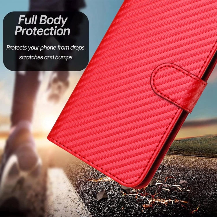 เคสโทรศัพท์หนังคาร์บอนไฟเบอร์พร้อมหัวเข็มขัด YX0070 และสายคล้อง สำหรับ iPhone 16 Pro, สำหรับ iPhone 16 Plus, สำหรับ iPhone 16, สำหรับ iPhone 15 Pro Max, สำหรับ iPhone 15 Pro, สำหรับ iPhone 15 Plus